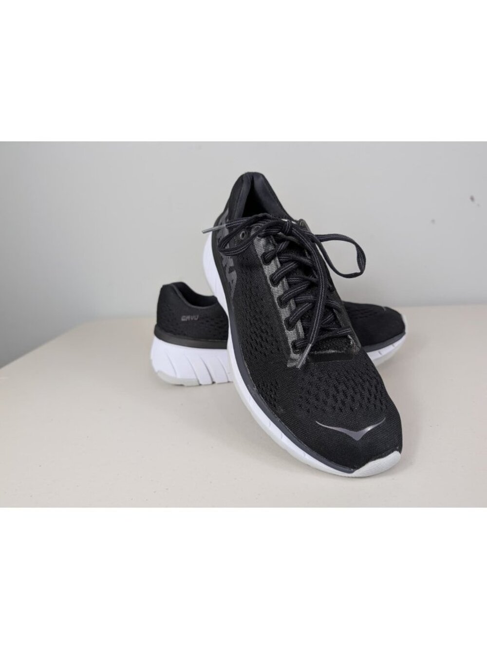 Hoka One One black running sneakers women's size 8